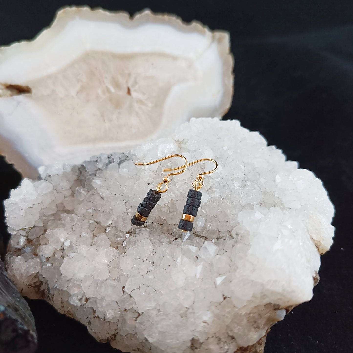 Lava Rock Reykjavik - Gold Lava Stone Jewelry Set