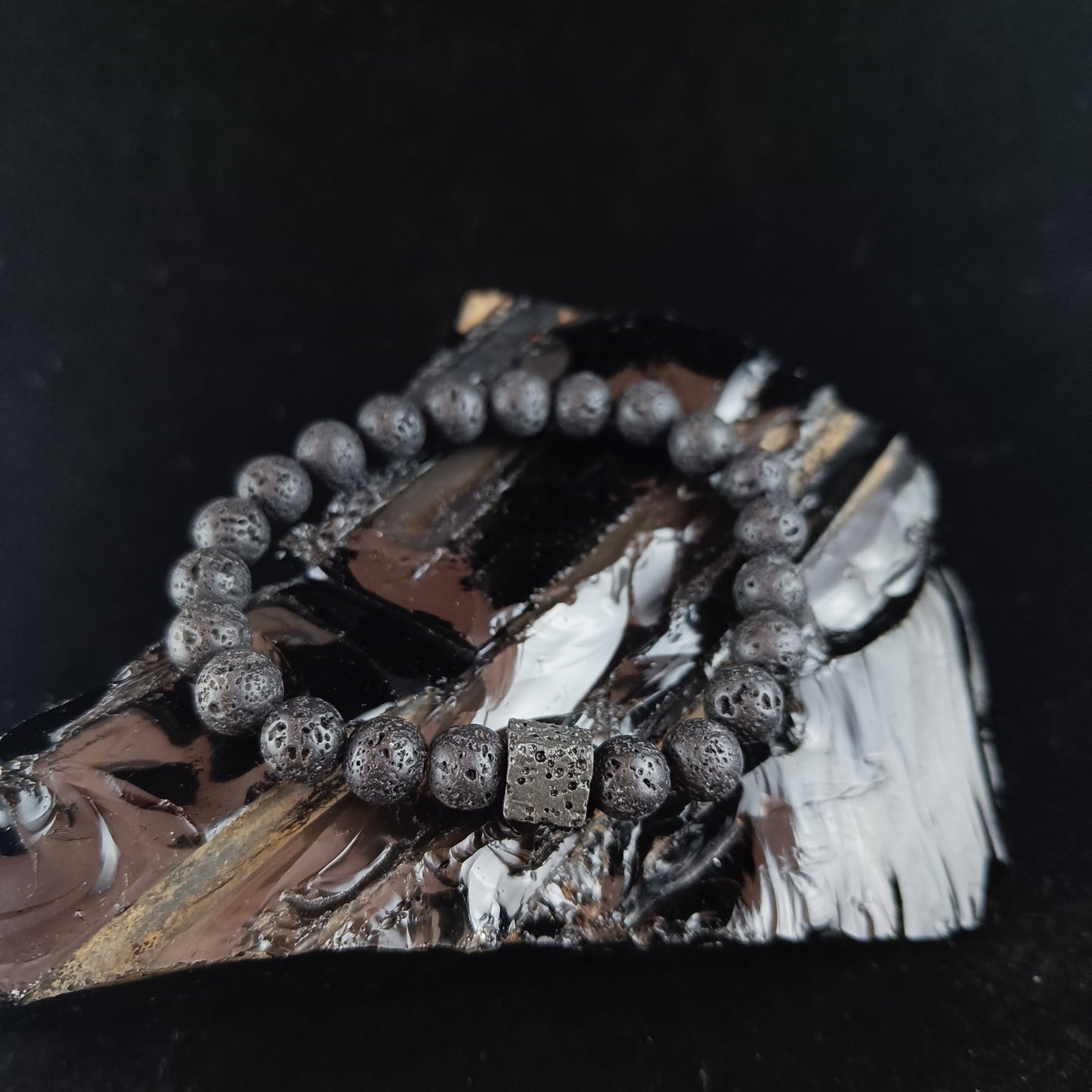 Lava Cube Bracelet