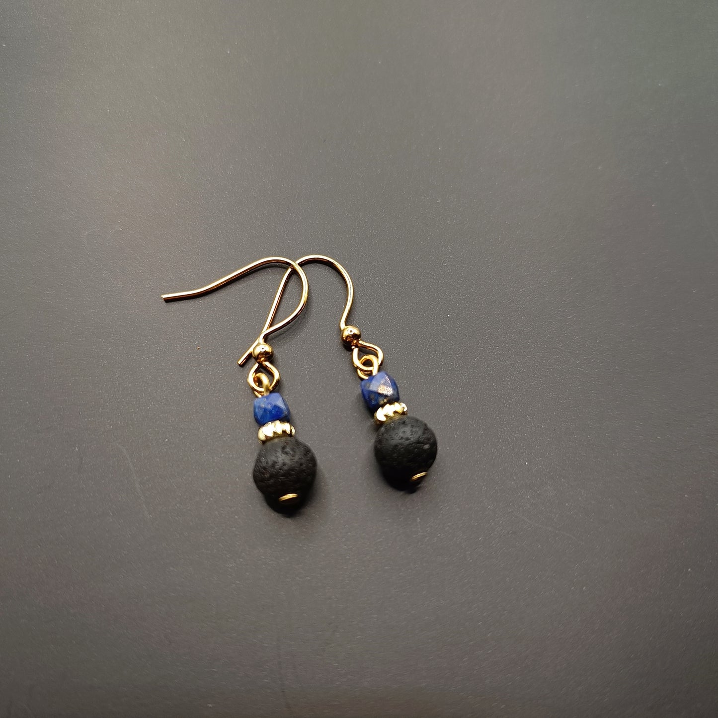 Lapis Lazuli and Lava Jewelry set