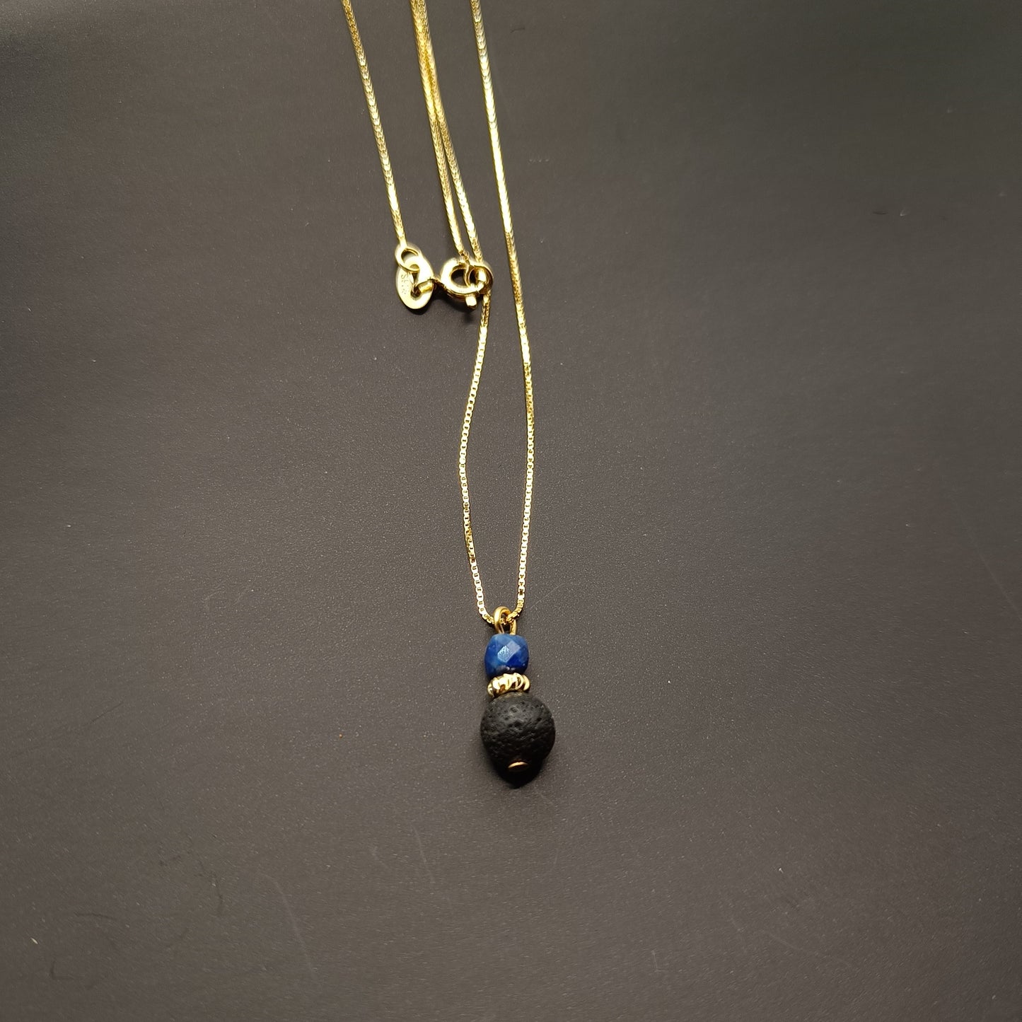 Lapis Lazuli and Lava Jewelry set