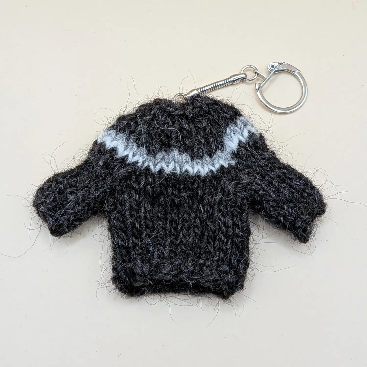 Lopapeysa - Icelandic Wool Sweater keychains - Icelandic handknitted lopapeysa from Icelandic sheep's wool