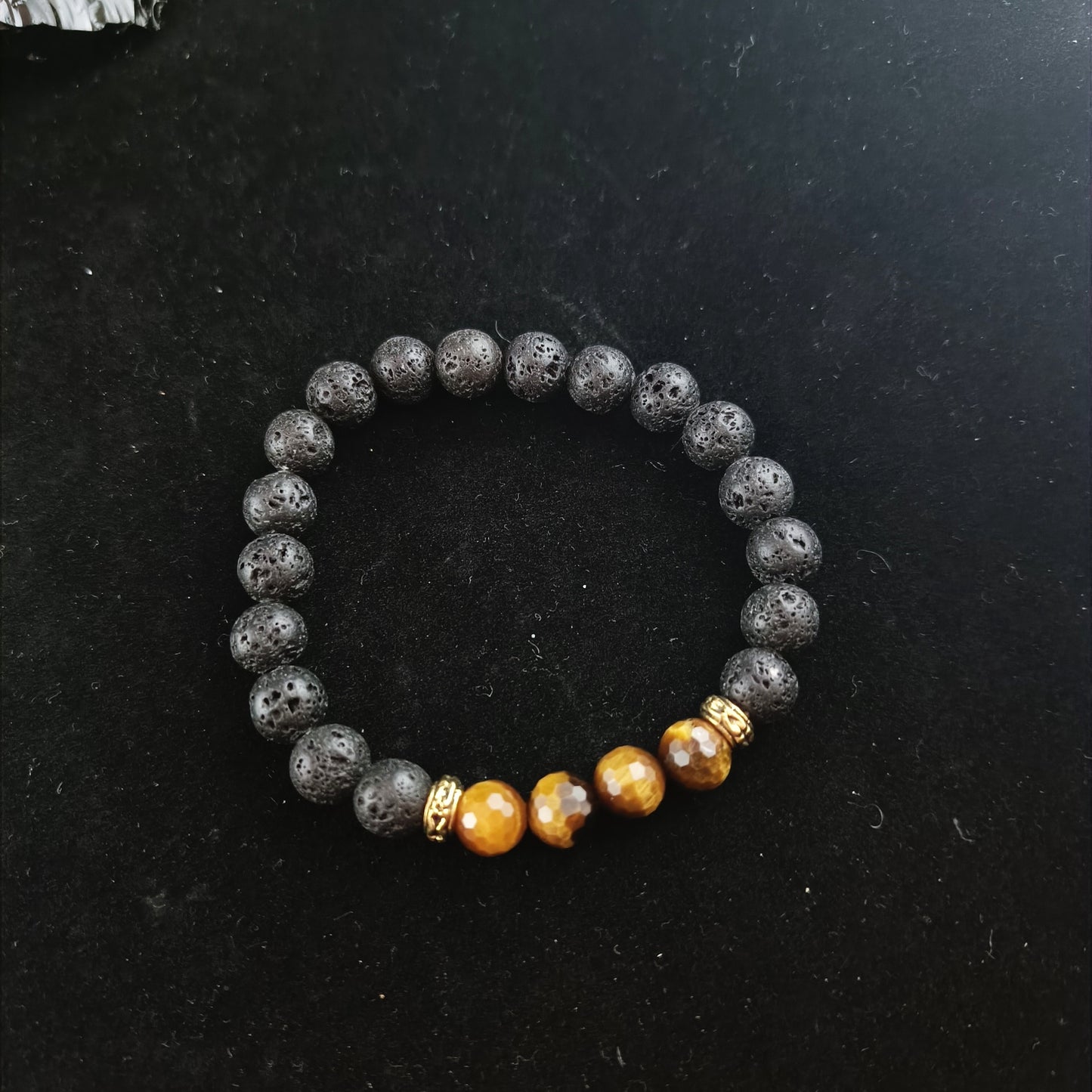 Tigers Eye Lava Bracelet