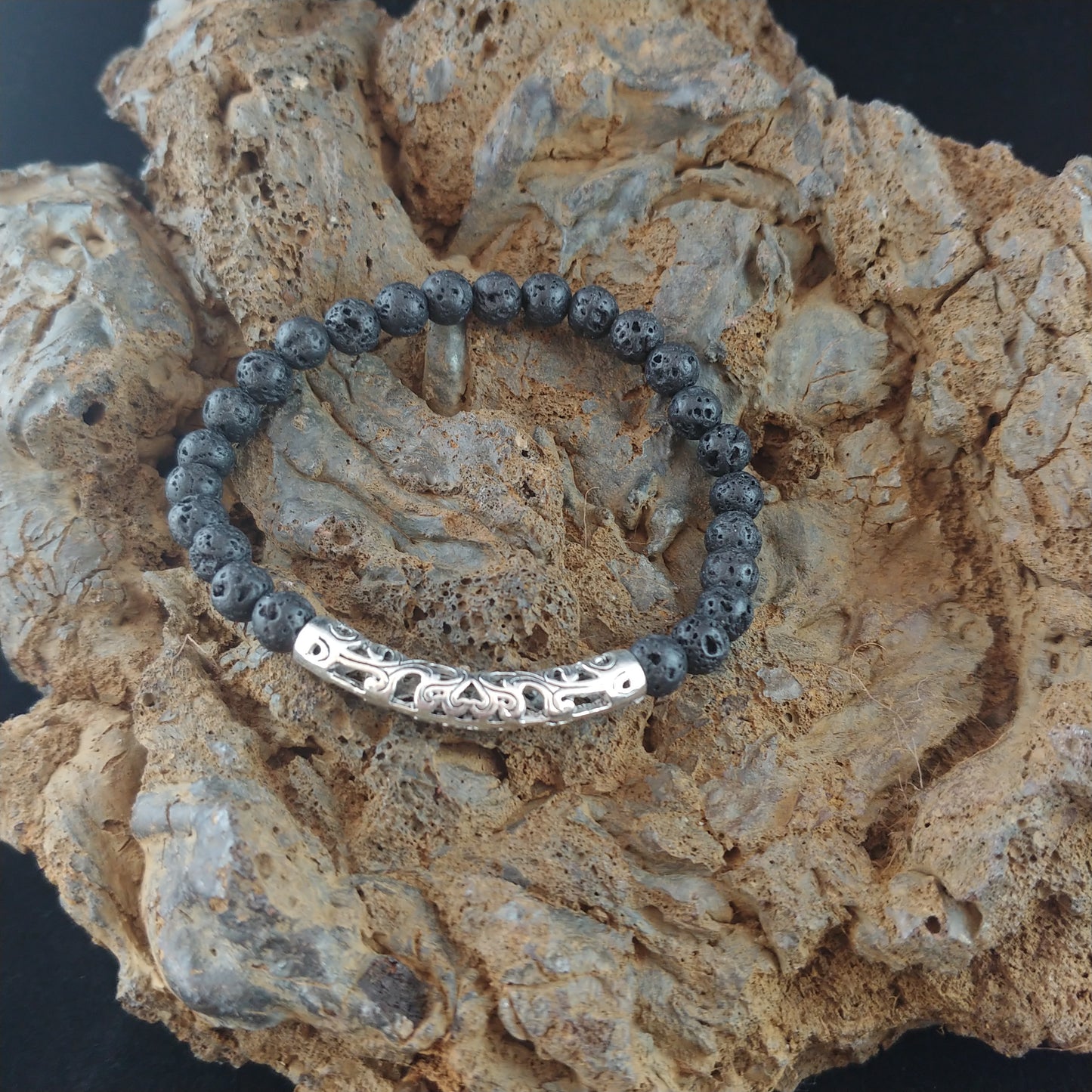 Frigg - Lava Bracelet - Handmade in Iceland