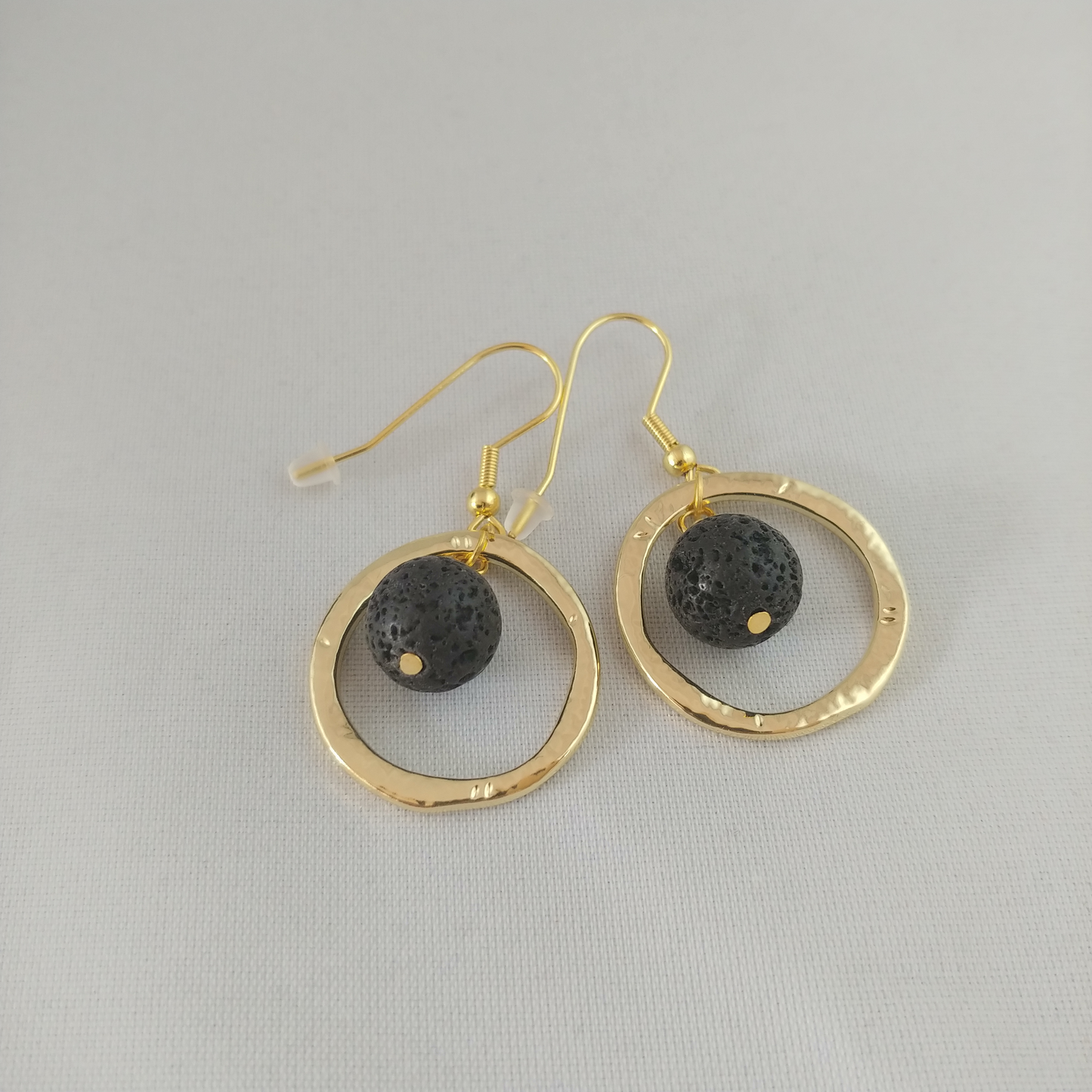 Golden Circle Lava Set with Golden Circle Earrings and Golden Circle Necklace