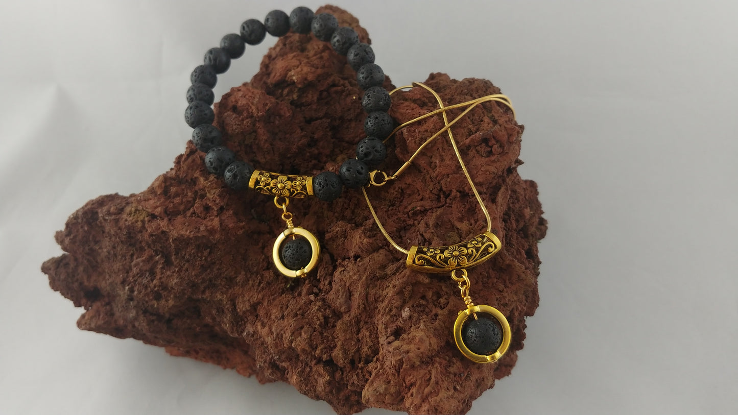 Golden Valkyrie Jewelry Set - Gull Valkyrju Skartgripa Sett || Icelandic Jewelry - Íslenskt Skart