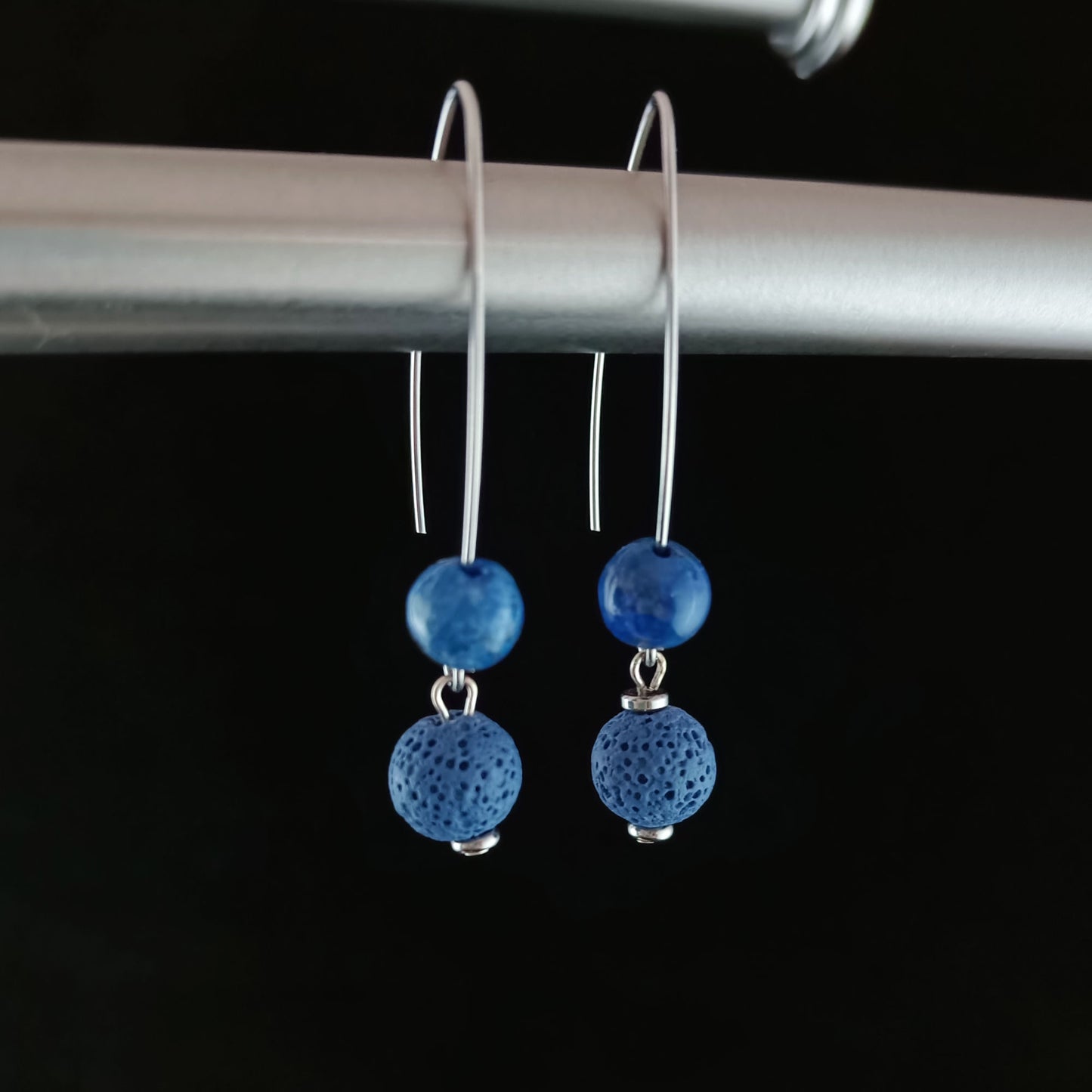 Colored Lava Earrings