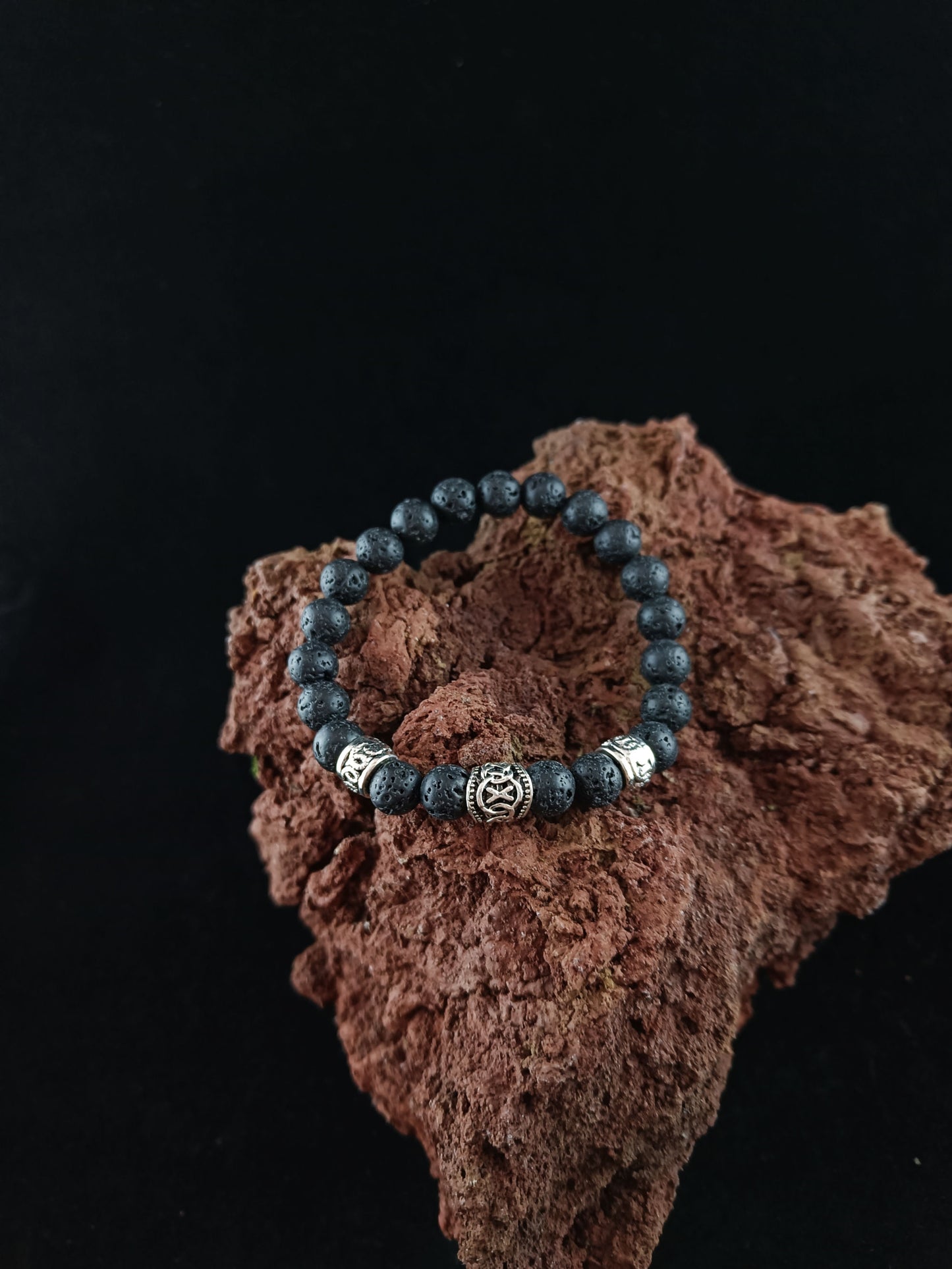 Rune Lava Bracelet