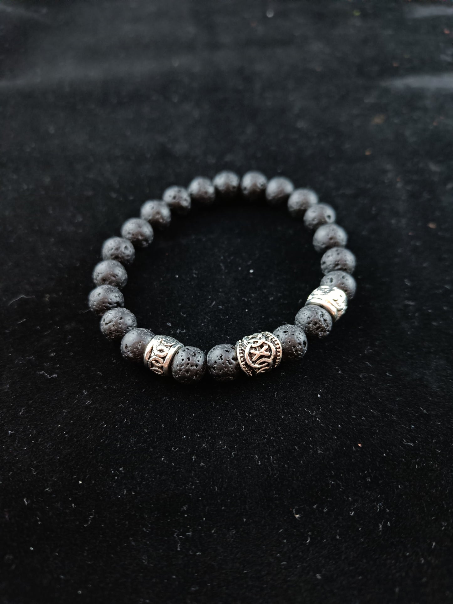 Rune Lava Bracelet