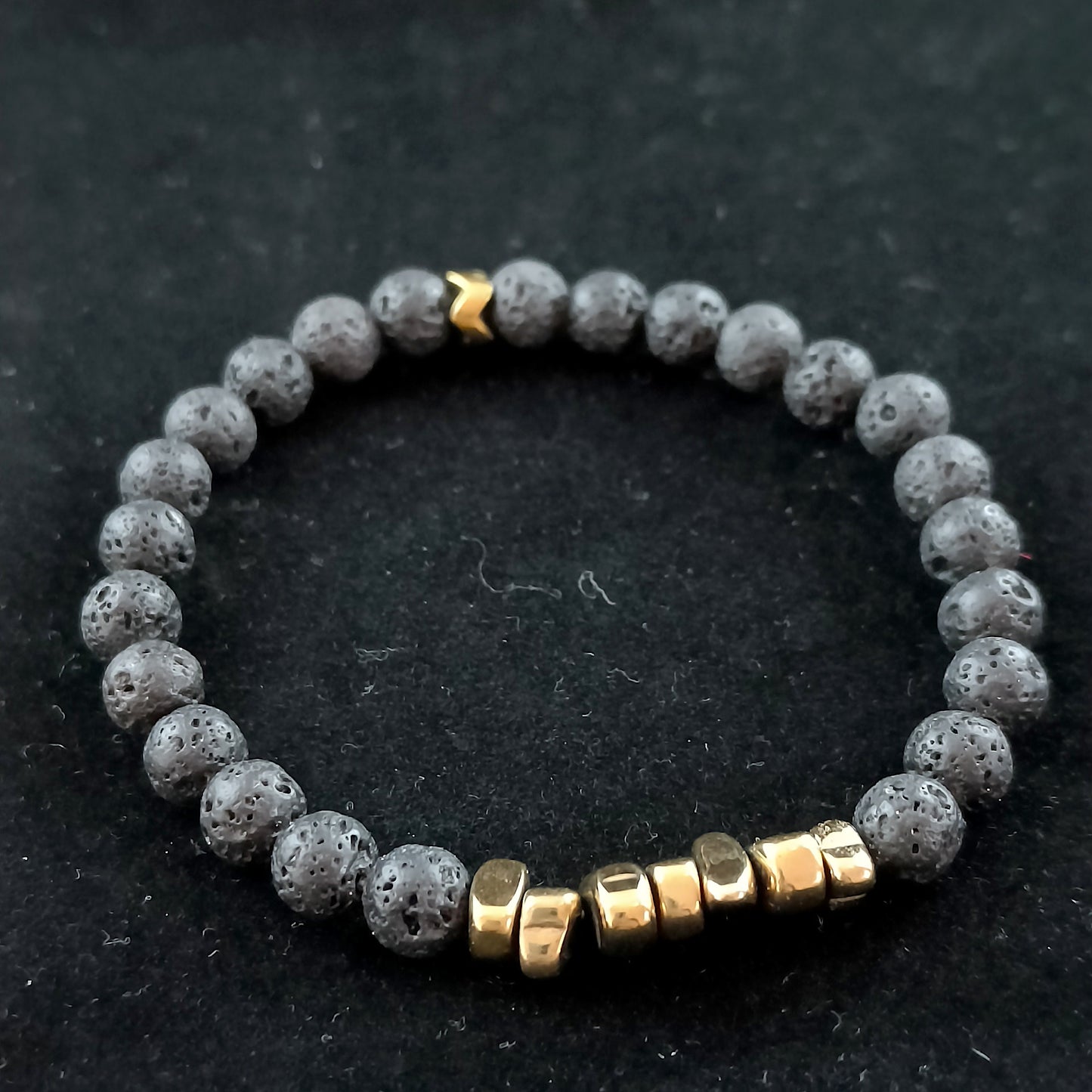 Gold - Silver - Shards Lava Bracelets