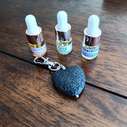 Heart Aroma - Essential Oil and Lava Heart Diffuser Set