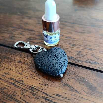 Heart Aroma - Essential Oil and Lava Heart Diffuser Set