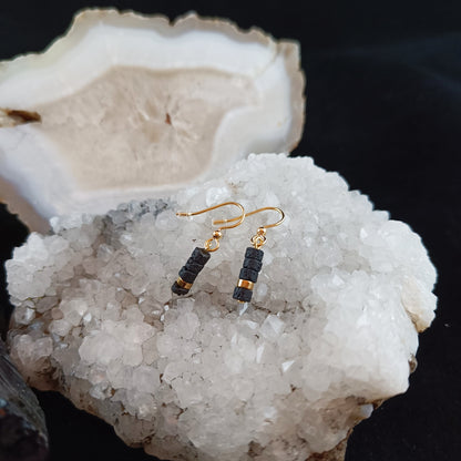 Dainty Lava Earrings - Gold and Silver
