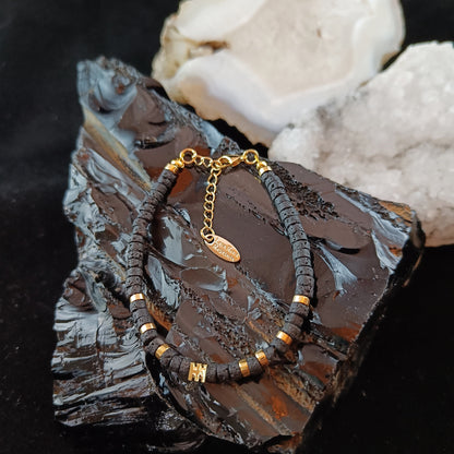 Lava Rock Reykjavik - Gold Lava Stone Bracelet