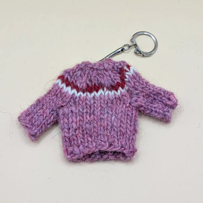 Lopapeysa - Icelandic Wool Sweater keychains - Icelandic handknitted lopapeysa from Icelandic sheep's wool