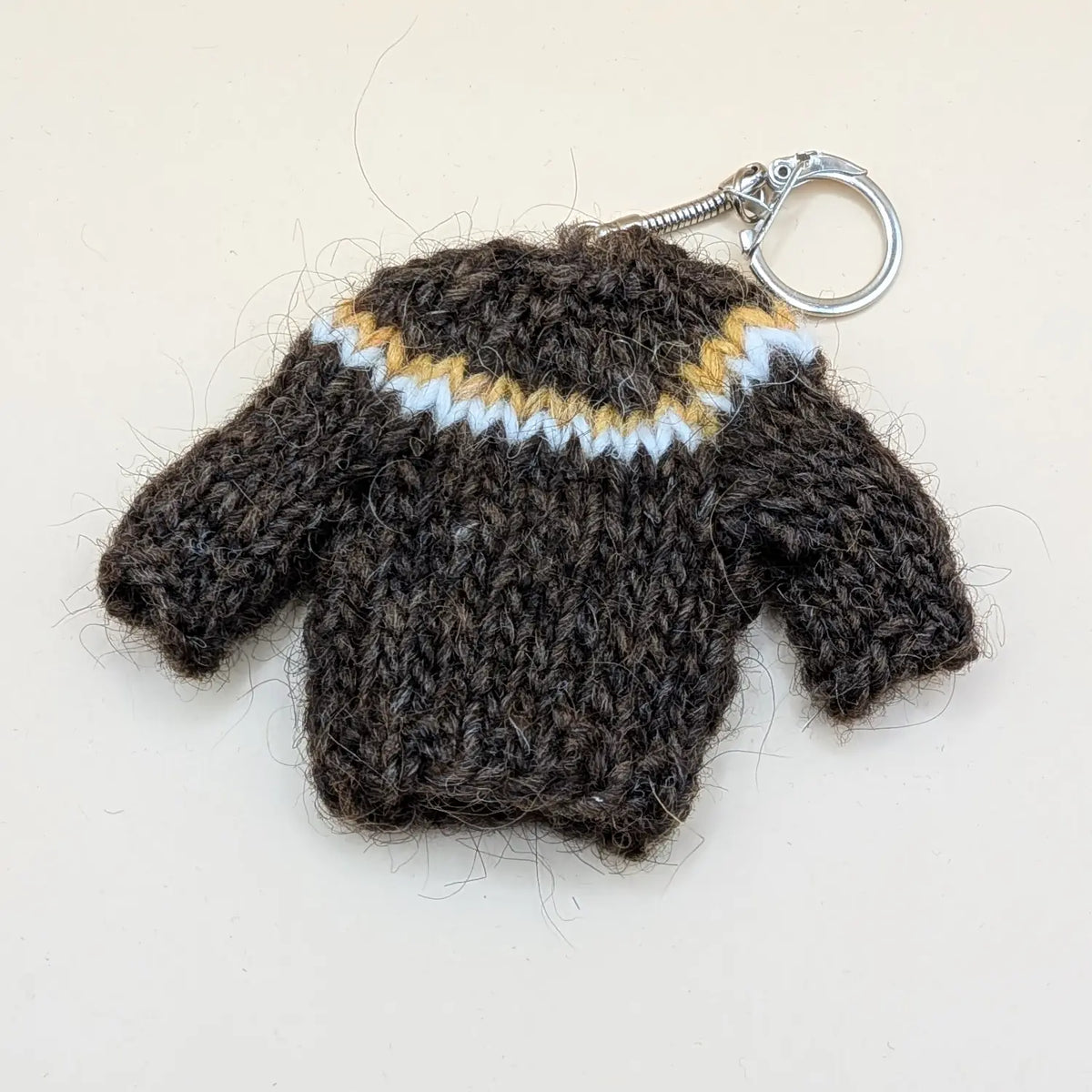 Lopapeysa - Icelandic Wool Sweater keychains - Icelandic handknitted lopapeysa from Icelandic sheep's wool