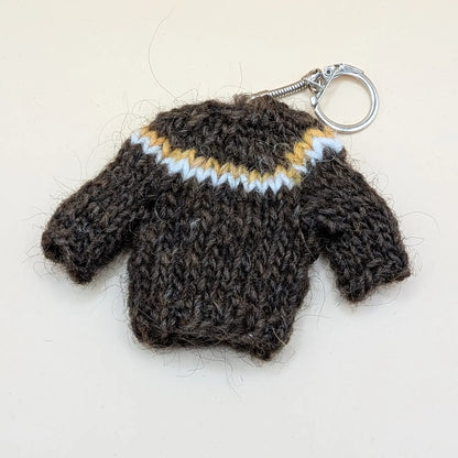 Lopapeysa - Icelandic Wool Sweater keychains - Icelandic handknitted lopapeysa from Icelandic sheep's wool