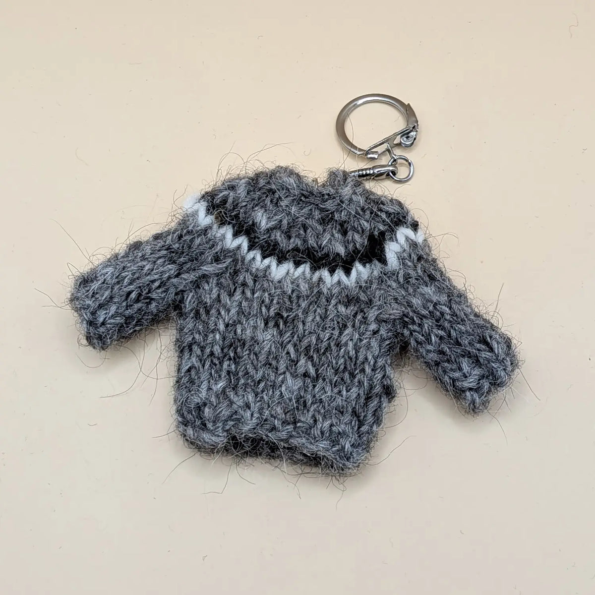 Lopapeysa - Icelandic Wool Sweater keychains - Icelandic handknitted lopapeysa from Icelandic sheep's wool