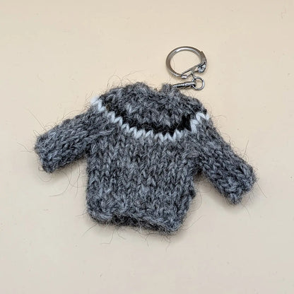 Lopapeysa - Icelandic Wool Sweater keychains - Icelandic handknitted lopapeysa from Icelandic sheep's wool