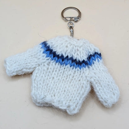 Lopapeysa - Icelandic Wool Sweater keychains - Icelandic handknitted lopapeysa from Icelandic sheep's wool