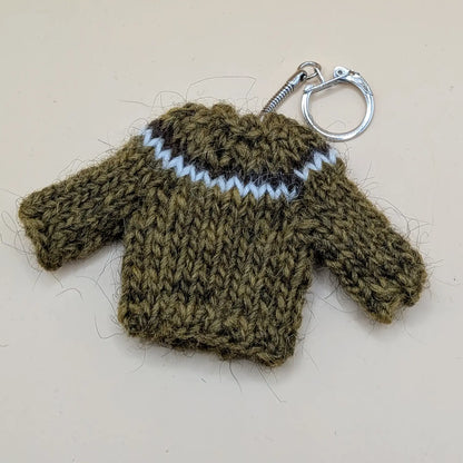 Lopapeysa - Icelandic Wool Sweater keychains - Icelandic handknitted lopapeysa from Icelandic sheep's wool