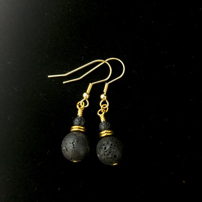 Golden Lava Earrings