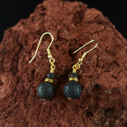 Golden Lava Earrings