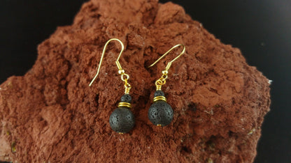 Golden Lava Earrings