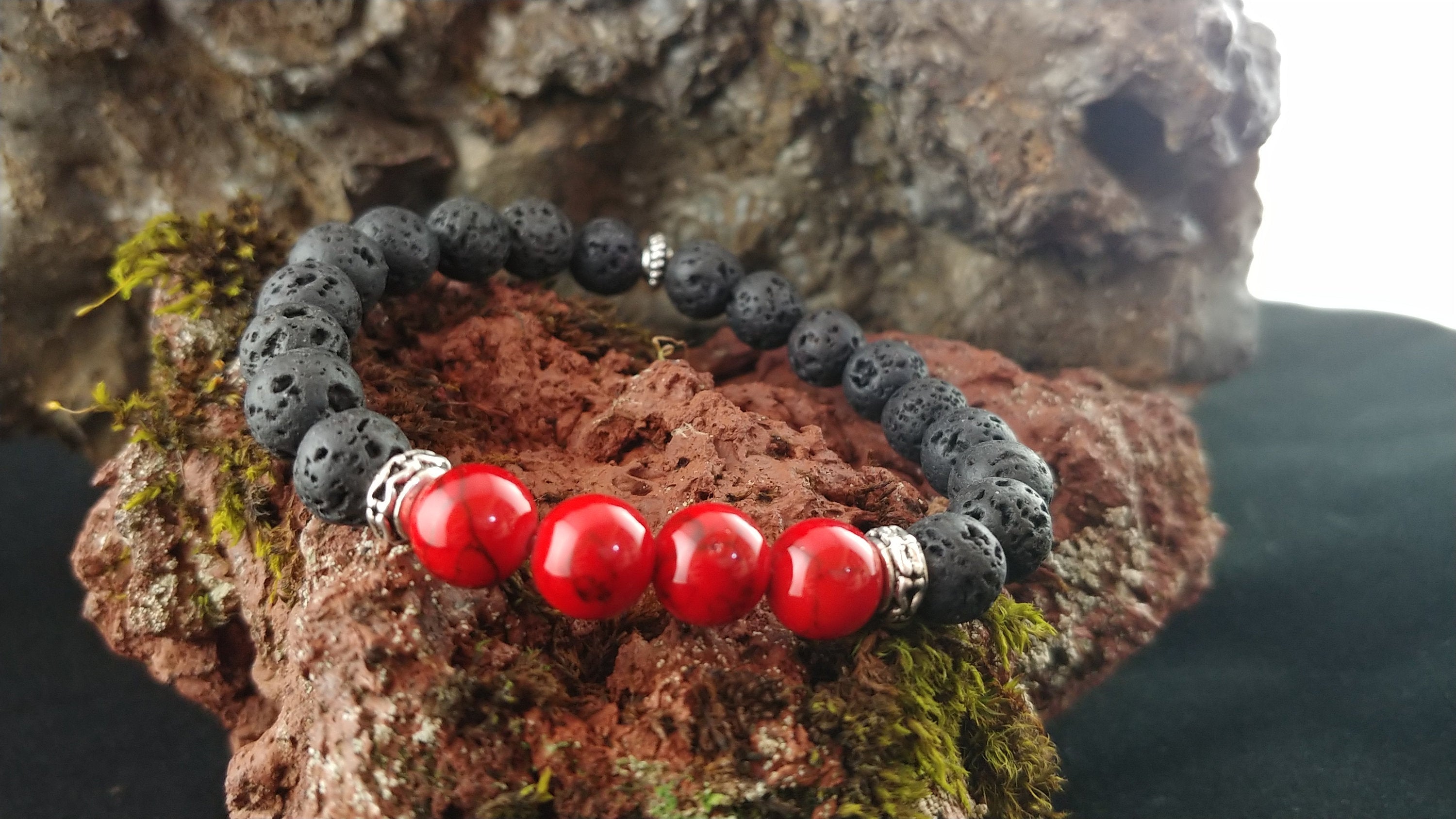 Lava Stone & Crystal Jewelry - Meaning, Properties, Benefits
