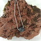 Infinity Neklace - Free-Floating Lava Necklace with 10mm Lava Stone