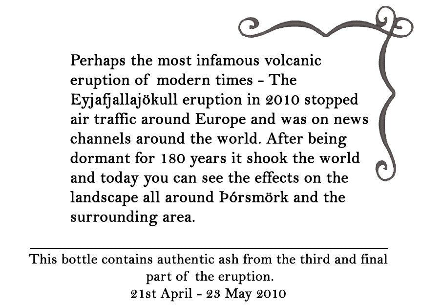 Volcano Ash - Authentic Ash from Eyjafjallajokull and Grimsvotn
