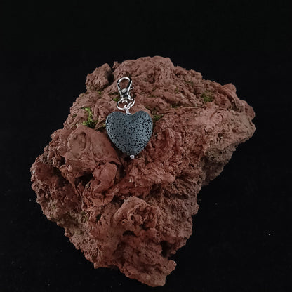 Large Lava Heart Charm