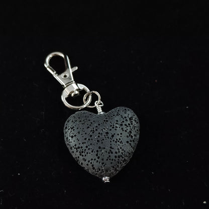 Large Lava Heart Charm