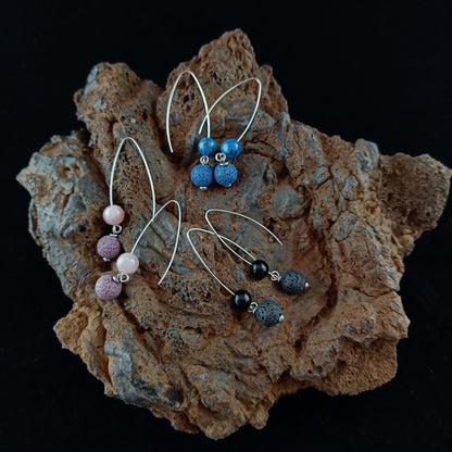 Colored Lava Earrings