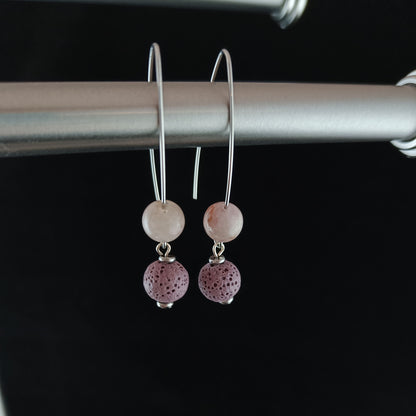 Colored Lava Earrings