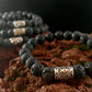 Lava Rock Runes Bracelet - Runic Viking Bracelet